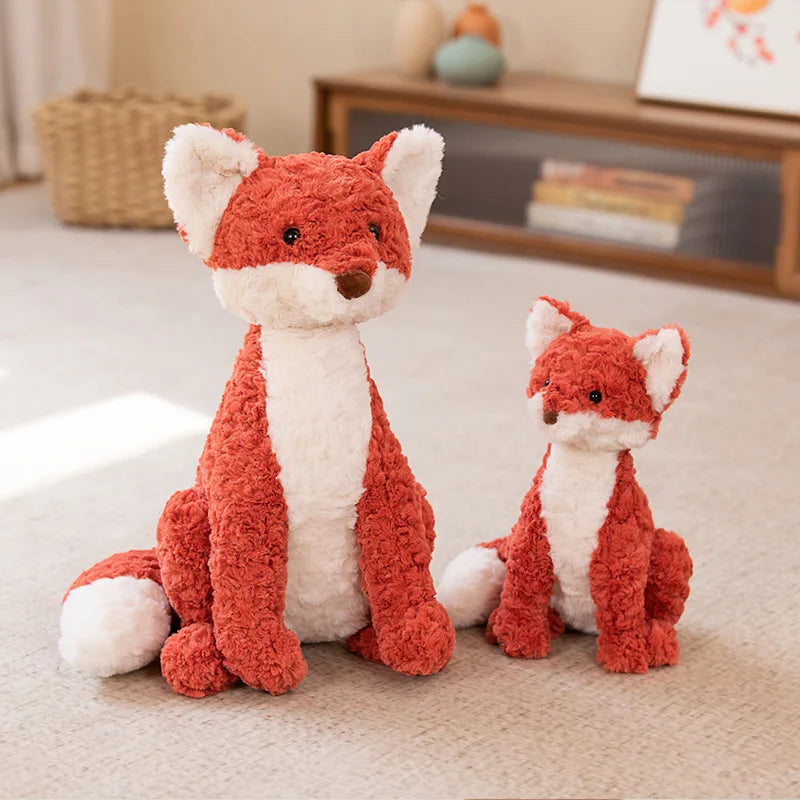 Soft Sitting Fox Plush Toy - Red Foxes Cuddly Gift for Kids | Stuffed Animals & Plushies | Adorbs Plushies