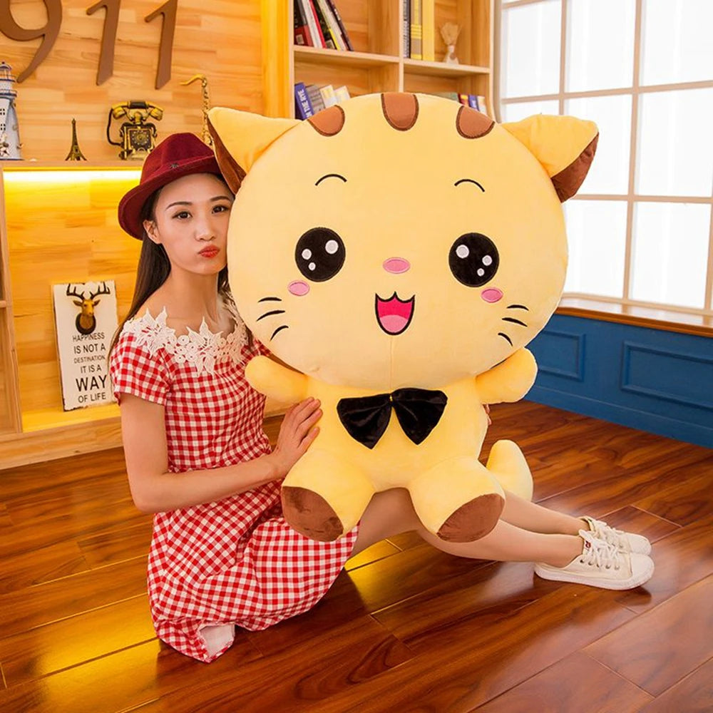 Big Face Cat Plushie | Cute Smiling Stuffed Cat Toy | Adorbs Plushies