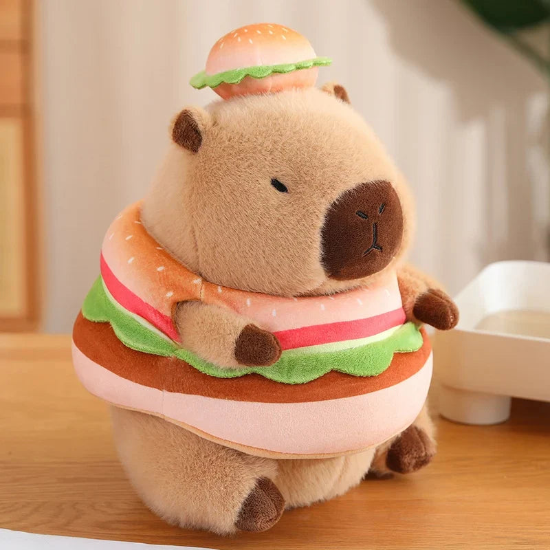 Costumed Capybara Plushie - Vegetable Hoodie Toy