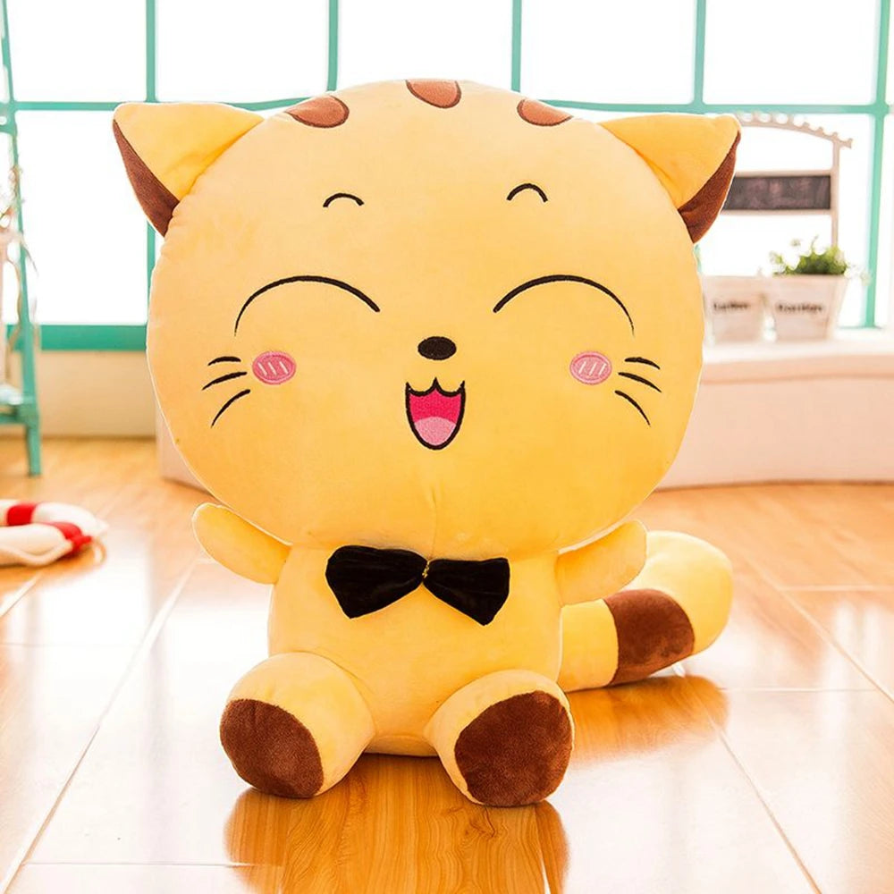 Big Face Cat Plushie | Cute Smiling Stuffed Cat Toy | Adorbs Plushies