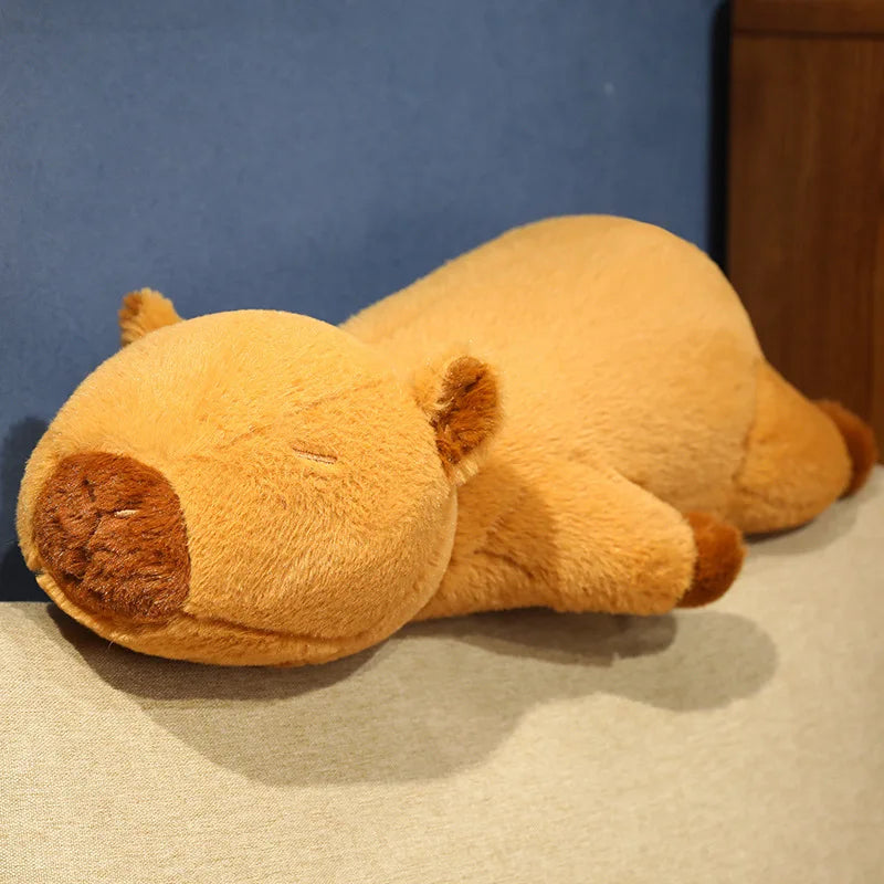 Lying & Sleeping Capybara Plush Pillow | Adorbs Plushies