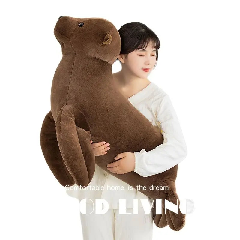Life-Size Sea Lion Plush Toy - Ride-On Ocean Animal Sofa | Stuffed Animals & Plushies | Adorbs Plushies