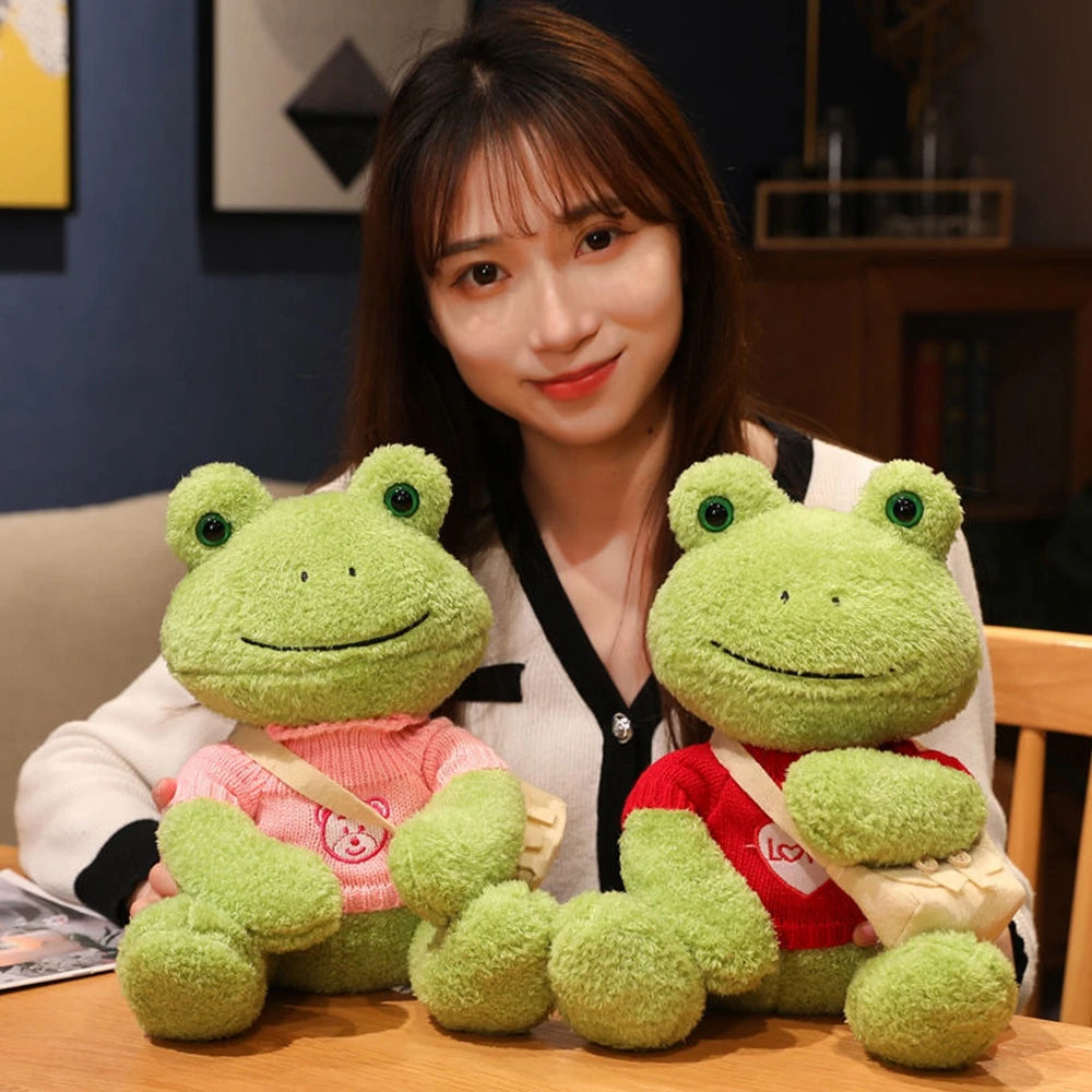 Happy Frog Plush Toy | Comforting Stuffed Animal for Sleep & Gifts | Adorbs Plushies