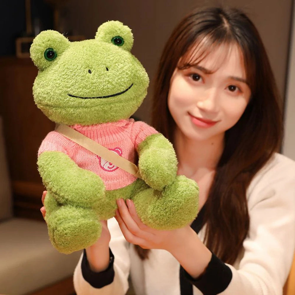 Happy Frog Plush Toy | Comforting Stuffed Animal for Sleep & Gifts | Adorbs Plushies