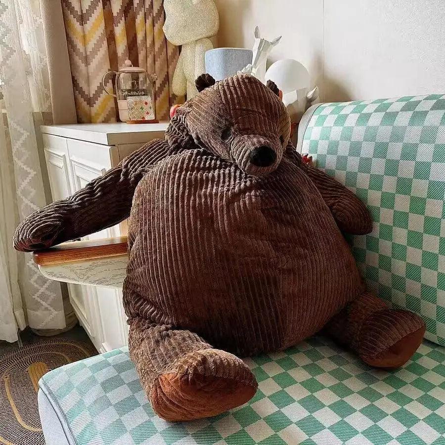 Giant Brown Bear Plush - Lifelike Room Decor for Kids | Stuffed Animals & Plushies | Adorbs Plushies