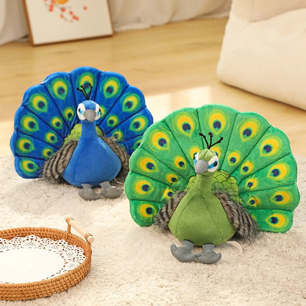 Peacock Doll | Zoo Souvenir Plush Bird Toy | Adorbs Plushies