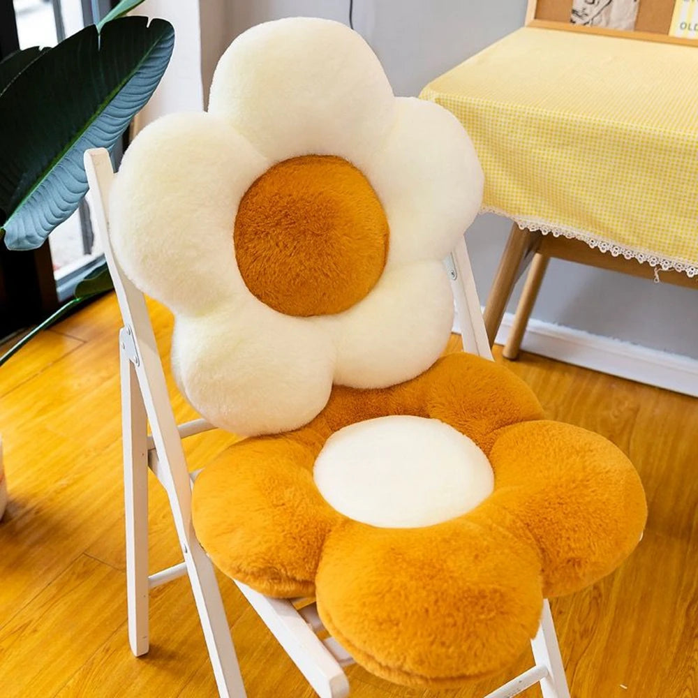 Sunflower Plush Cushion | Soft Stuffed Sofa Pillow for Kids | Adorbs Plushies