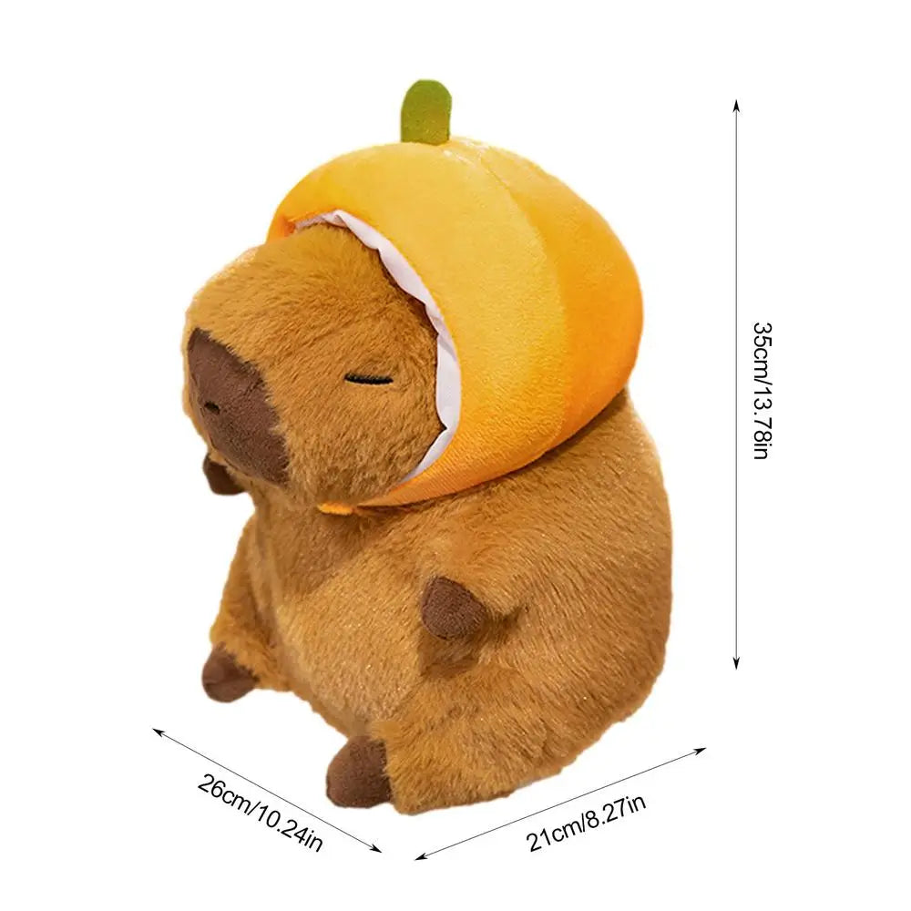 Pumpkin head Cute Capybara Plushie | Adorbs Plushies