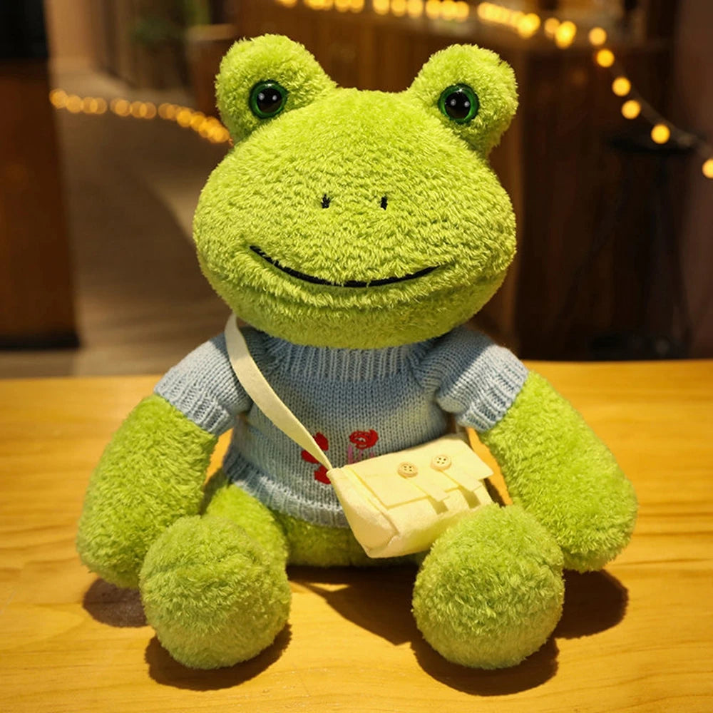 Happy Frog Plush Toy | Comforting Stuffed Animal for Sleep & Gifts | Adorbs Plushies