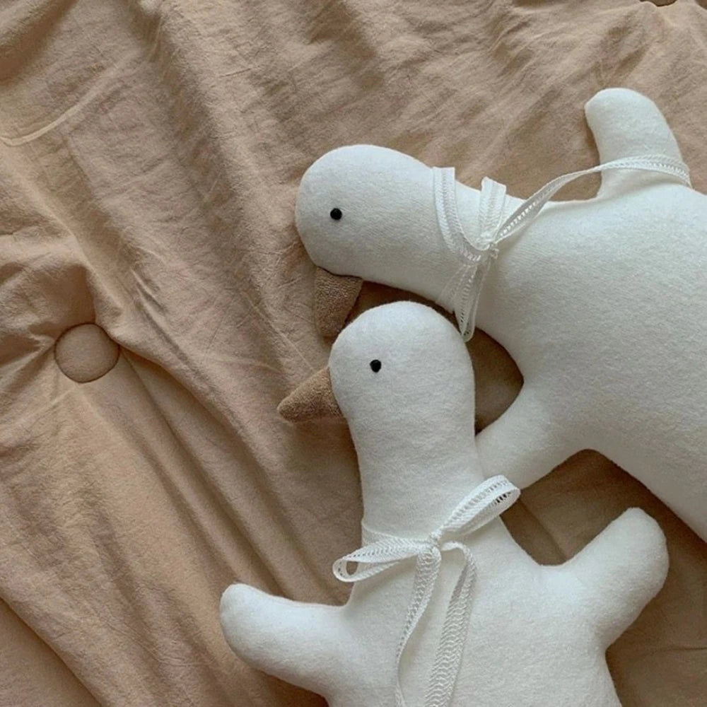 Duck Plush Toy | Korean Baby Soothing Sleep White Doll | Adorbs Plushies