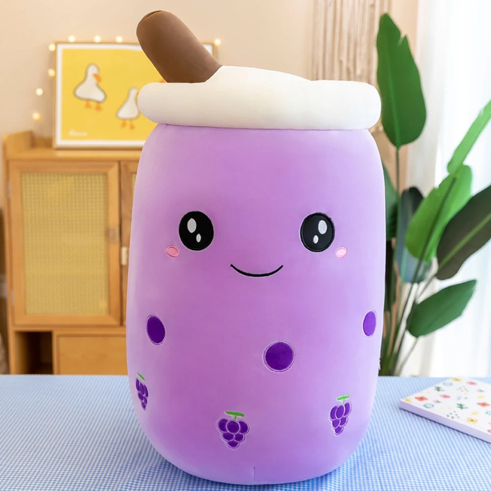 Cute Fruit Milk Tea Plush Toy | Soft Teddy Bear Stuffed Animal | Adorbs Plushies