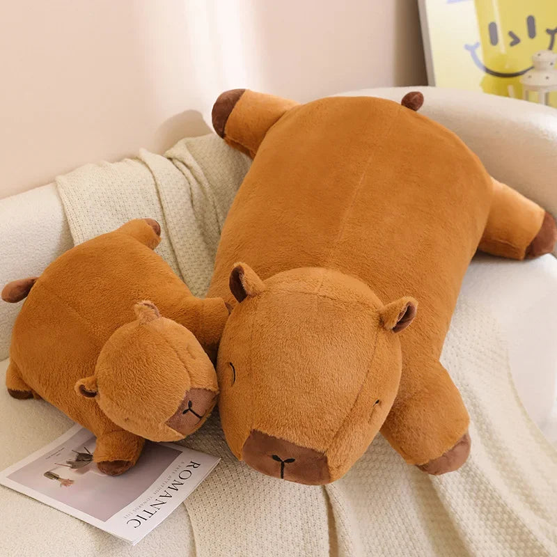 Capybara Plush Floor Cushion Sofa for Kids - Stuffed Animal Mat | Adorbs Plushies