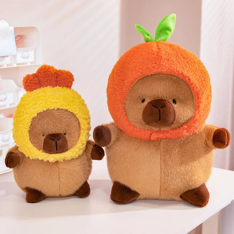 Ugly Cute Fat Capybara Plush - Orange Shrimp Dress Up | Stuffed Animals & Plushies | Adorbs Plushies