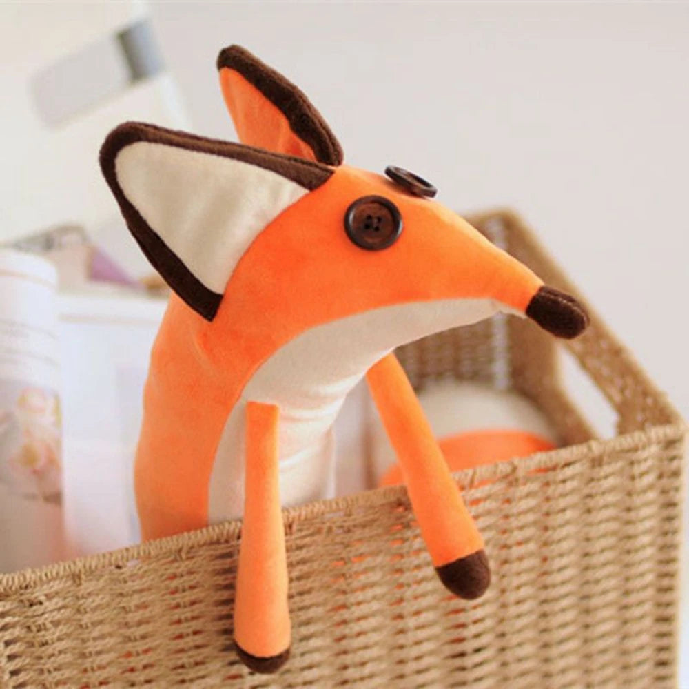 Cute Prince Little Fox Plush Toy | Orange Long Fox Girl Heart Doll | Adorbs Plushies