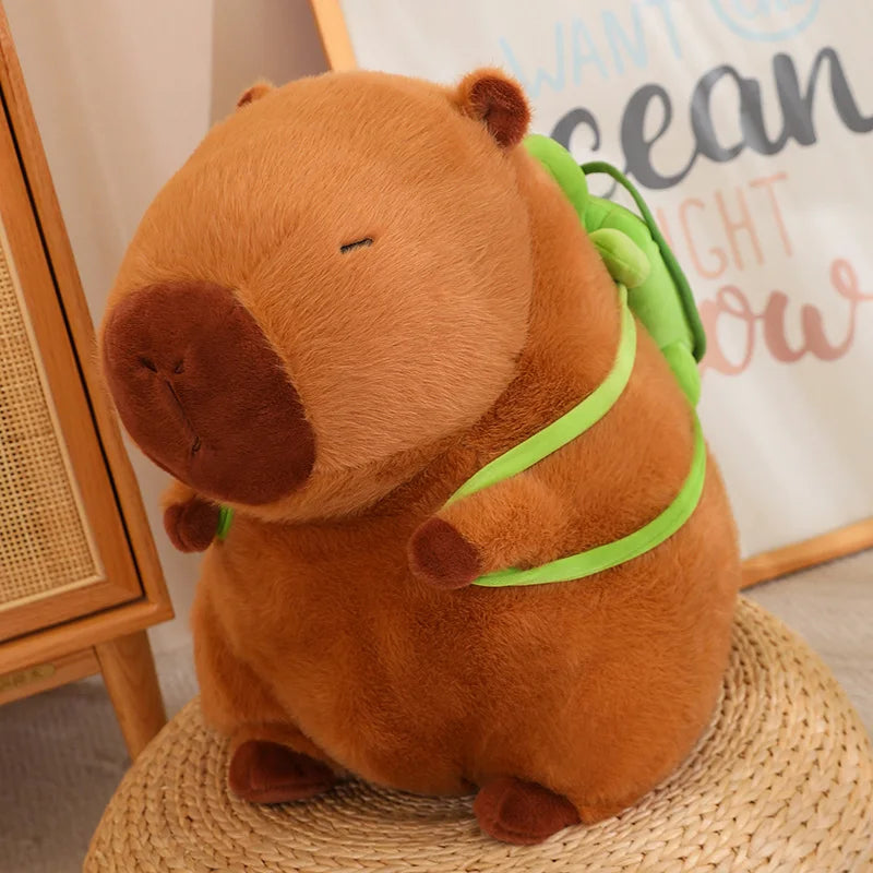 Capybara Plush Toy with Turtle Backpack and other Accessories | Adorbs Plushies