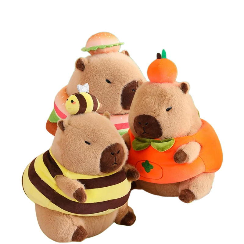 Bee Costume Capybara Plushie - Vegetable Hoodie Toy | Stuffed Animals & Plushies | Adorbs Plushies