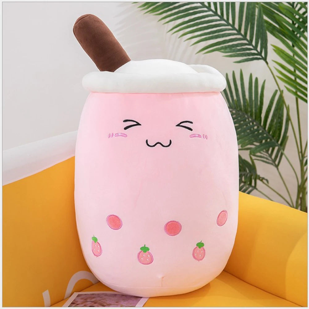 Cute Fruit Milk Tea Plush Toy | Soft Teddy Bear Stuffed Animal | Adorbs Plushies