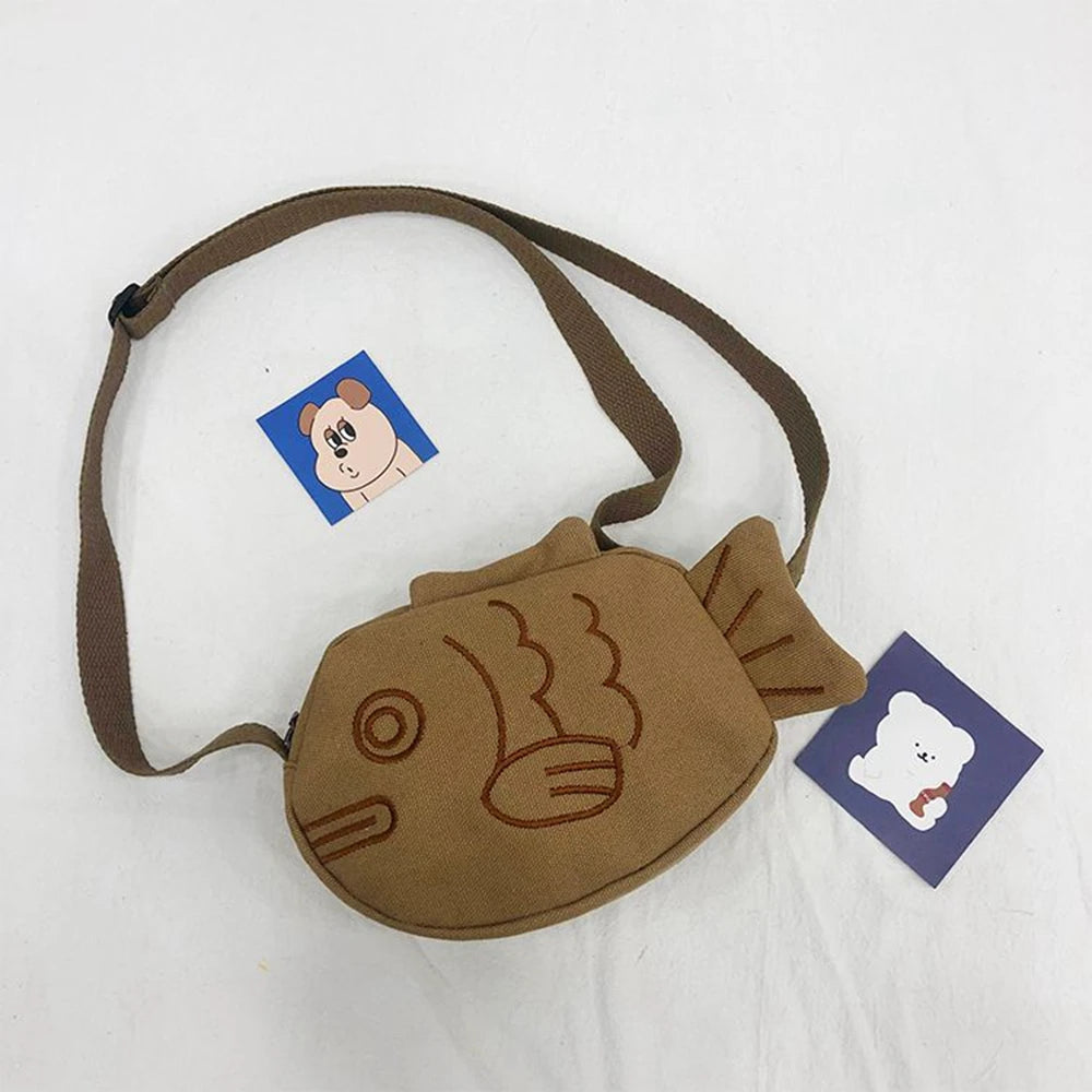 Cartoon Fish Plush Crossbody Bag | Cute Stuffed Animal Bag | Adorbs Plushies