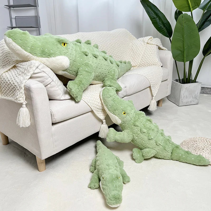 Giant Crocodile Plush Toy - Soft Lazy Alligator Pillow | Stuffed Animals & Plushies | Adorbs Plushies