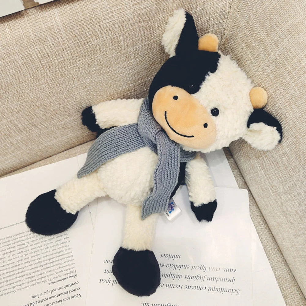 Soft Plushie Cow Toy | Stuffed Animal Milk Cattle Doll for Kids | Adorbs Plushies