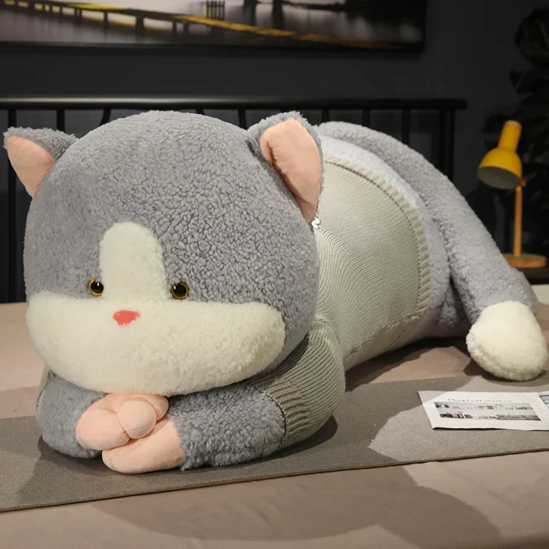 Giant Cat Plush Pillow - Perfect Naptime Companion