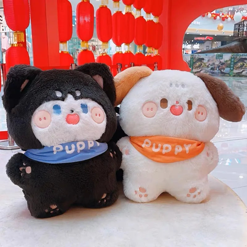 Burns Dog Plush Toy - Fluffy Hair Puppy Cushion for Kids | Stuffed Animals & Plushies | Adorbs Plushies