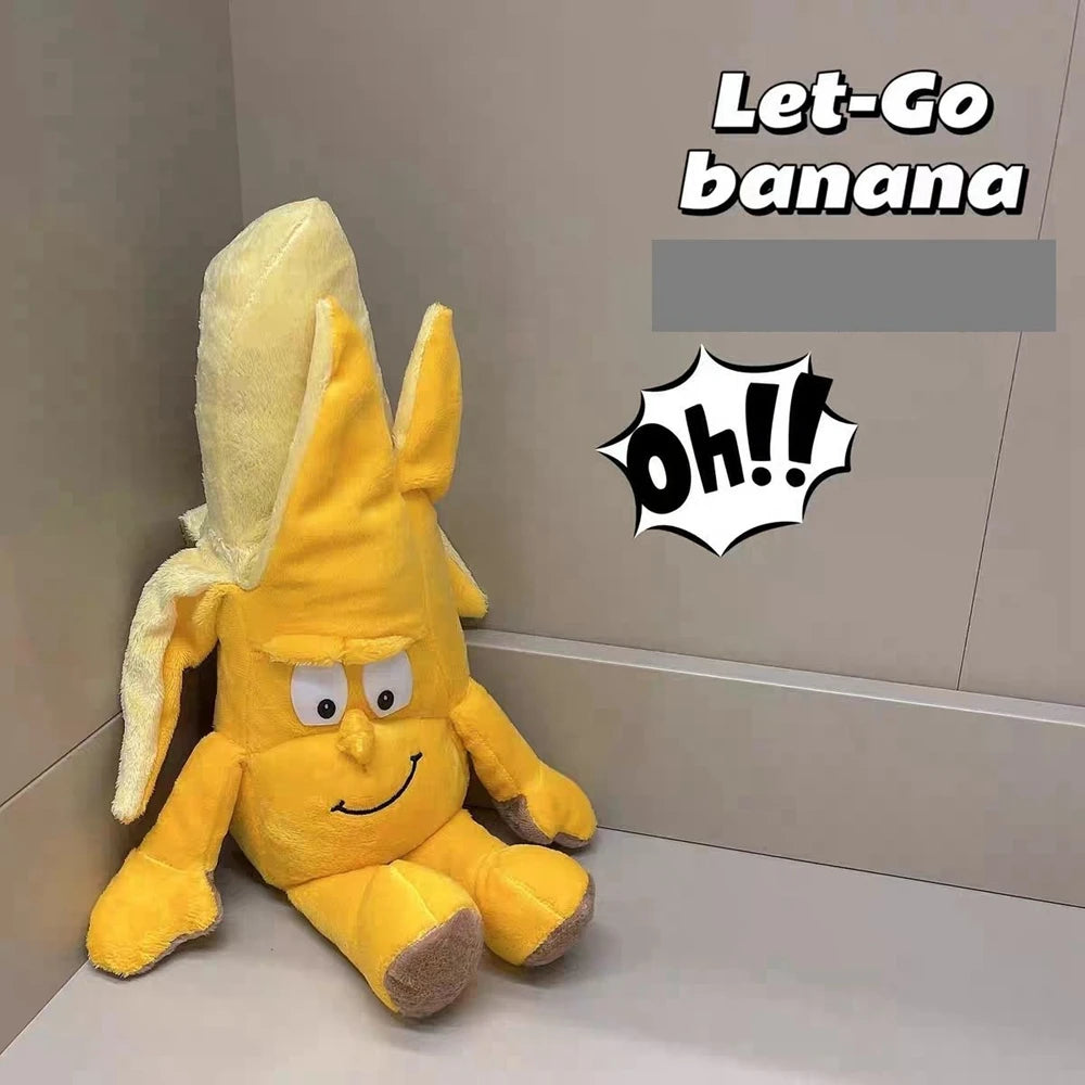 Banana Strawberry Plush Toy | Creative 'Ugly Cute' Stuffed Animal for Instagram | Adorbs Plushies