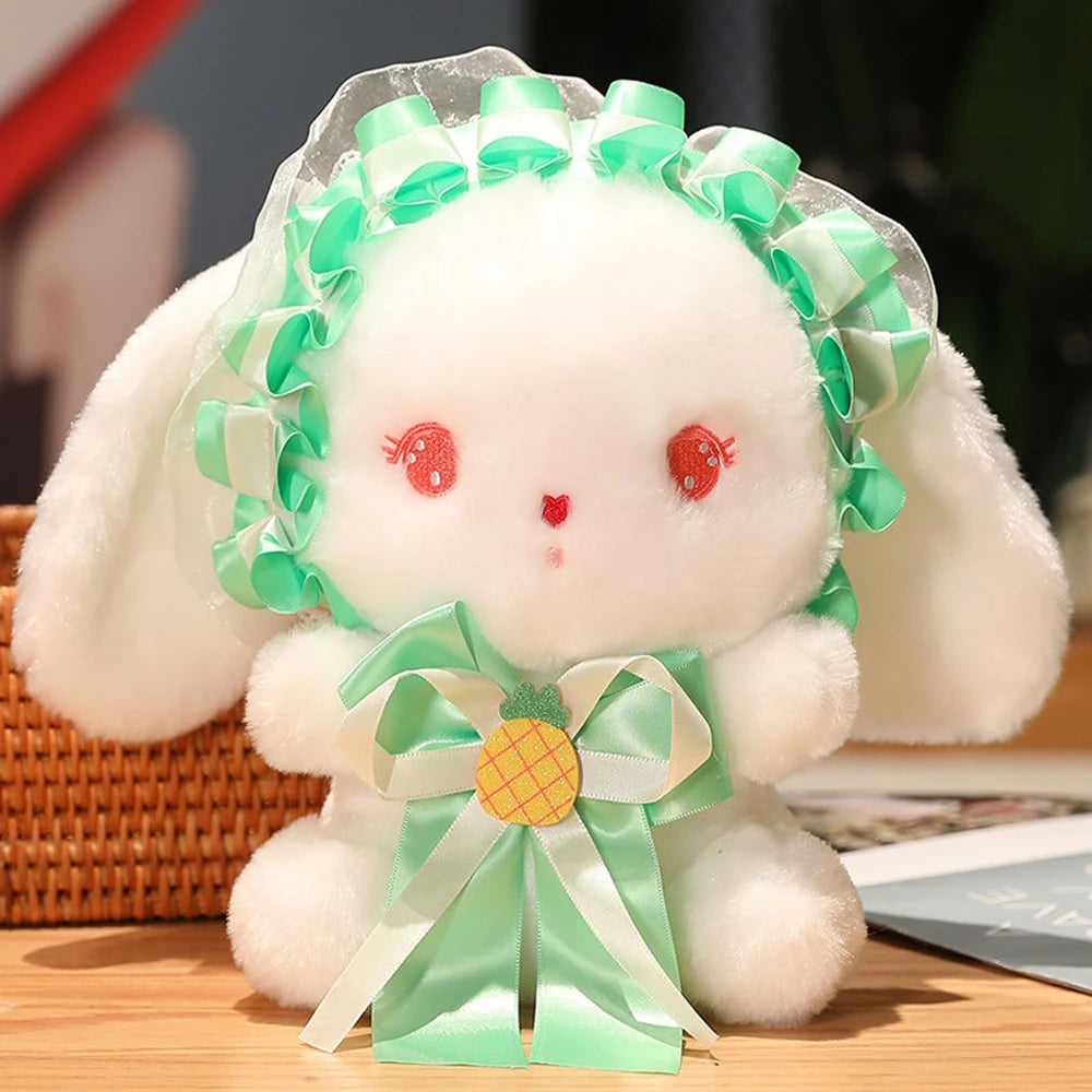 Kawaii Lolita Rabbit Plush Toy | Cute Hair Accessories Bow Lace | Adorbs Plushies