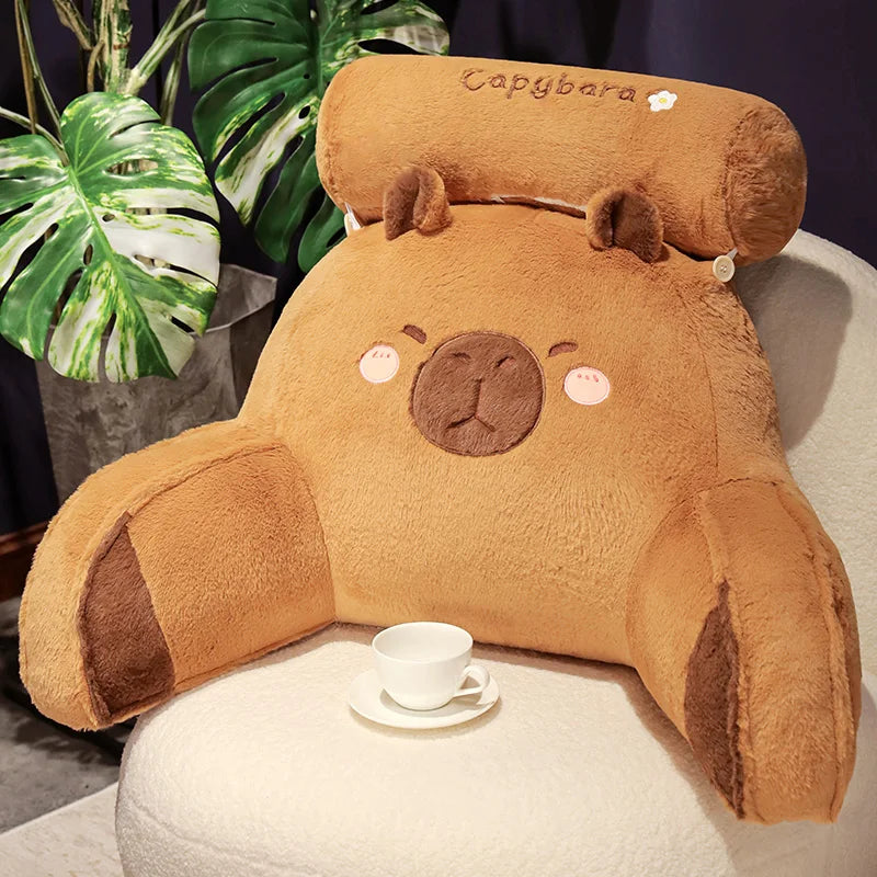 Huge Capybara Plush Pillow - Cute Stuffed Animal Sofa Cushion | Adorbs Plushies