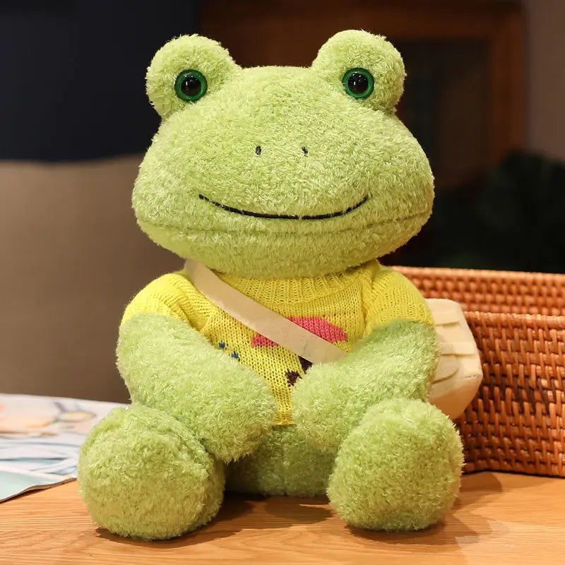 Happy Frog Plush Toy | Comforting Stuffed Animal for Sleep & Gifts | Adorbs Plushies