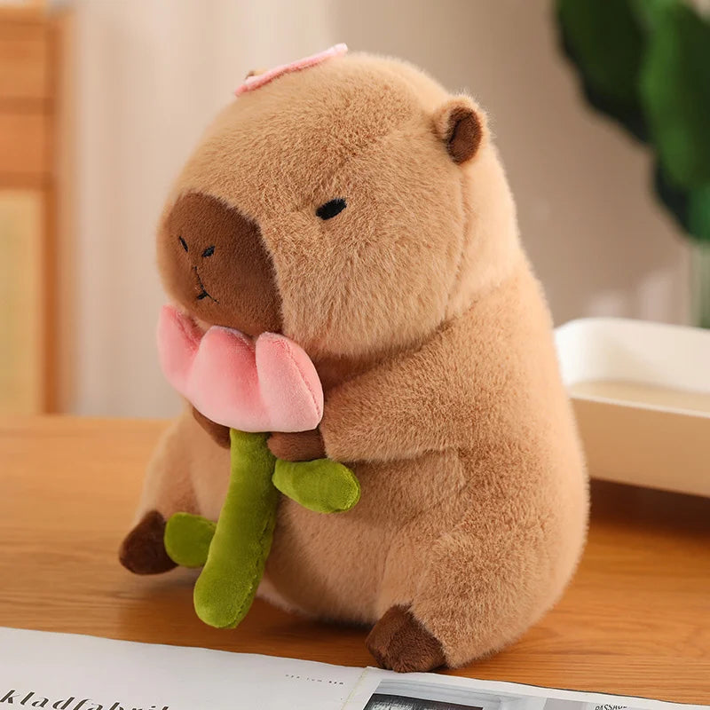 Costumed Capybara Plushie - Vegetable Hoodie Toy