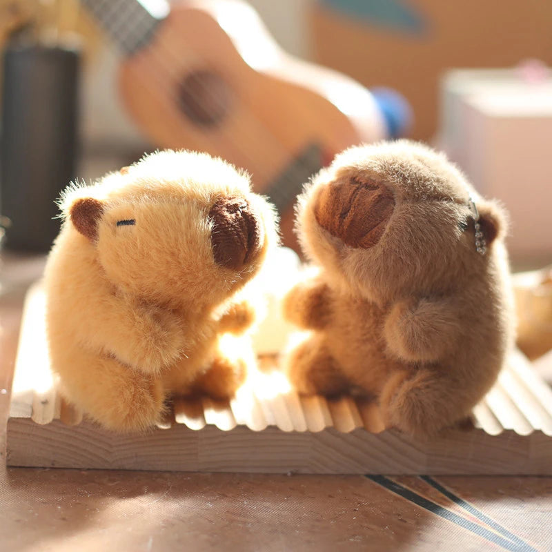 Small Capybara Plush Keychain - Soft Stuffed Animal Charm | Adorbs Plushies