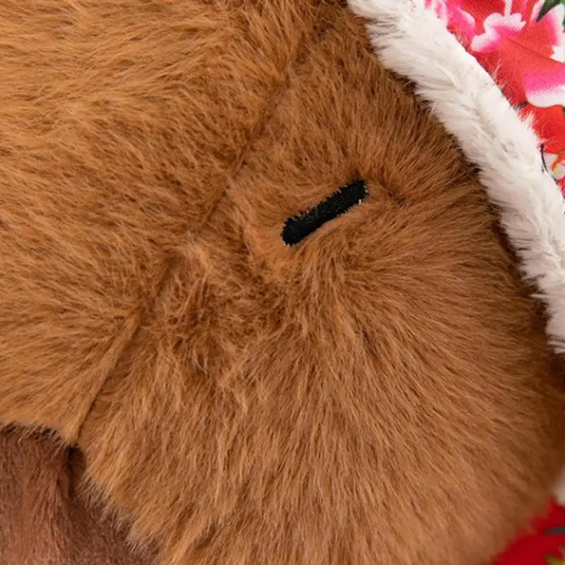 Capybara Plush wearing Christmas Hoody Costume | Adorbs Plushies