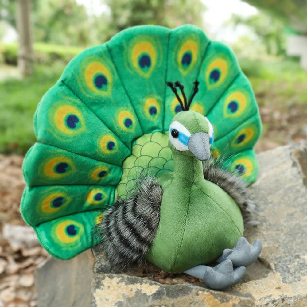 Peacock Doll | Zoo Souvenir Plush Bird Toy | Adorbs Plushies