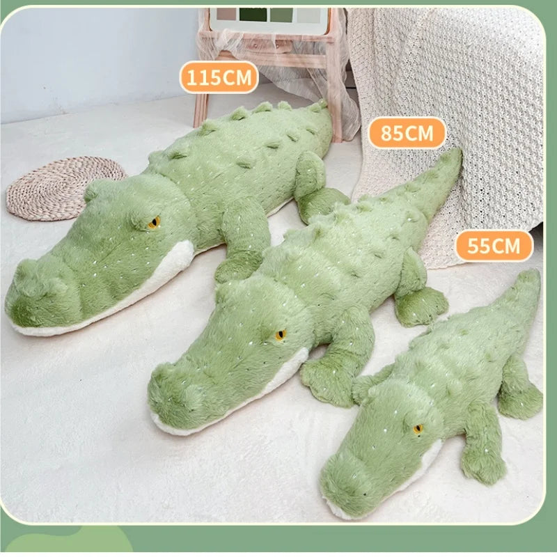 Giant Crocodile Plush Toy - Soft Lazy Alligator Pillow | Stuffed Animals & Plushies | Adorbs Plushies