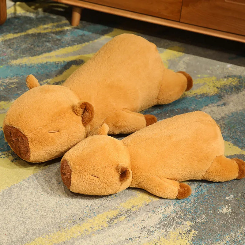 Lying & Sleeping Capybara Plush Pillow | Adorbs Plushies