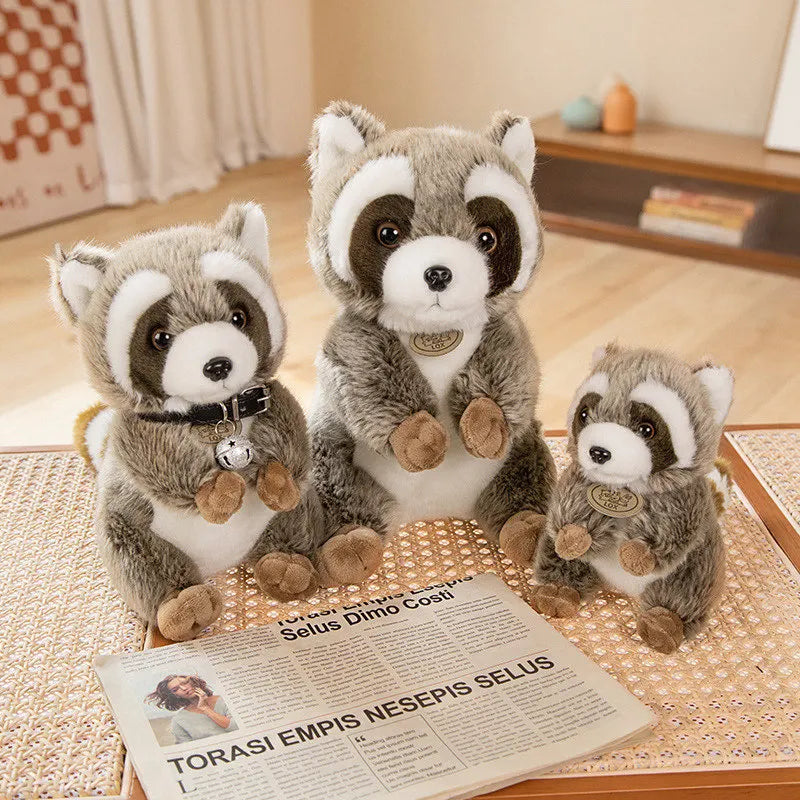 Lifelike Raccoon Plushie - Hero Cloak Cute Forest Doll | Stuffed Animals & Plushies | Adorbs Plushies