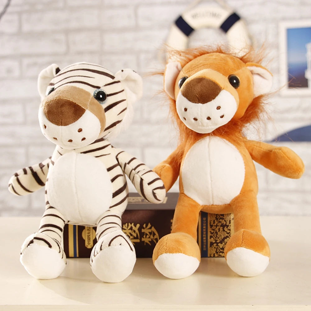 Forest Animal Plushies | Tiger, Deer, Leopard, Lion Stuffed Toys | Adorbs Plushies