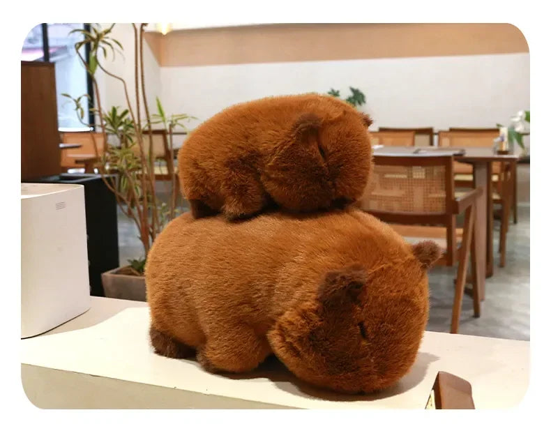 Brown Capybara with Stylish Hair | Adorbs Plushies