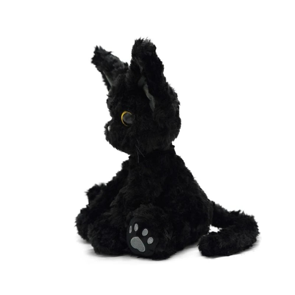 Black Cat Plushie with Big Eyes | Cute Stuffed Animal | Adorbs Plushies