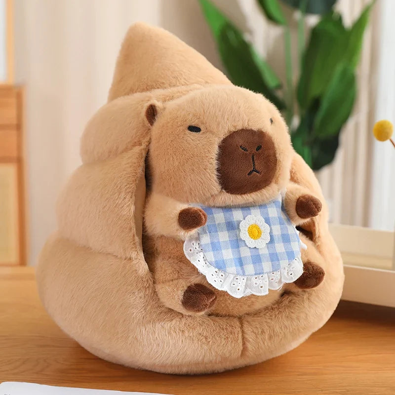 Costumed Capybara Plushie - Vegetable Hoodie Toy