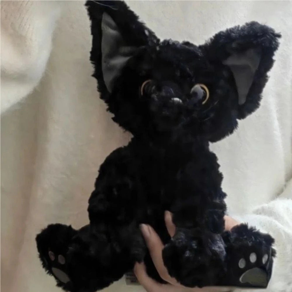 Black Cat Plushie with Big Eyes | Cute Stuffed Animal | Adorbs Plushies