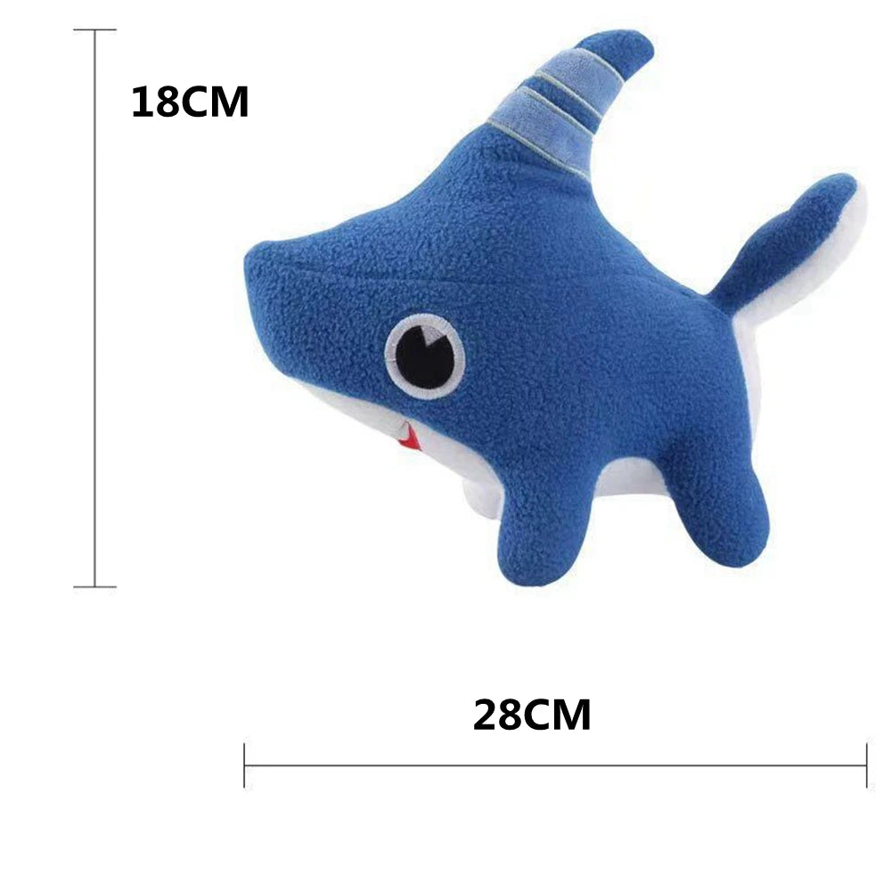 Blue Shark Dog Plush Toy | Ocean Animal Stuffed Teddy for Kids | Adorbs Plushies