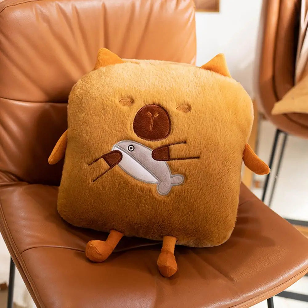 Cute Capybara Plush Pillow with Soft Throw Blanket | Adorbs Plushies