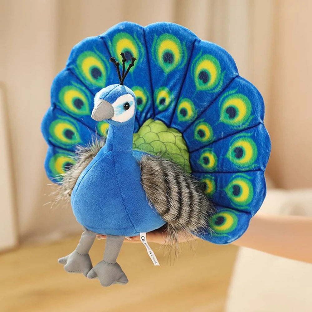 Peacock Doll | Zoo Souvenir Plush Bird Toy | Adorbs Plushies