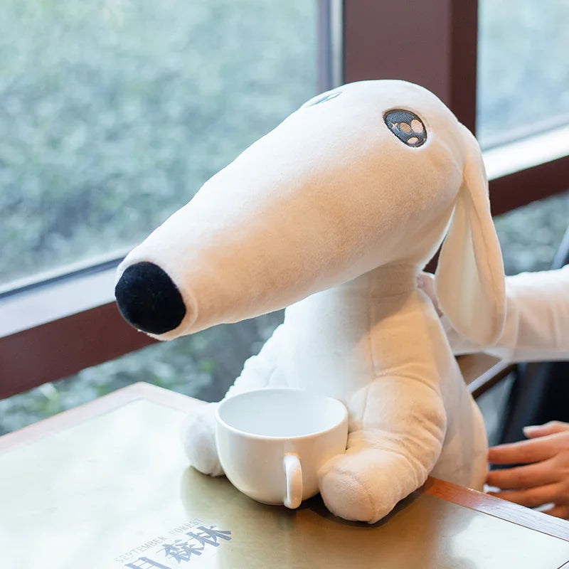 Long Nose Dog Plush - Kawaii Borzoi Puppy Doll Gift | Stuffed Animals & Plushies | Adorbs Plushies