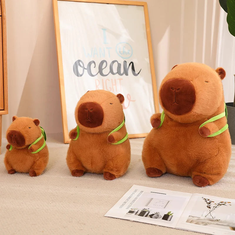 Capybara Plush Toy with Turtle Backpack and other Accessories | Adorbs Plushies