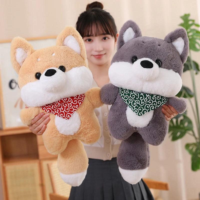 Shiba Inu Dog Plushie - Soft Hug Cushion for Kids | Stuffed Animals & Plushies | Adorbs Plushies