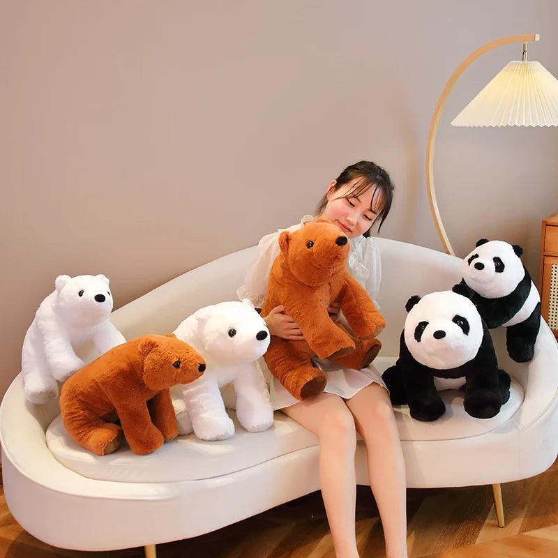 Giant Panda & Polar Bear Plush - Realistic Animal Toys | Stuffed Animals & Plushies | Adorbs Plushies