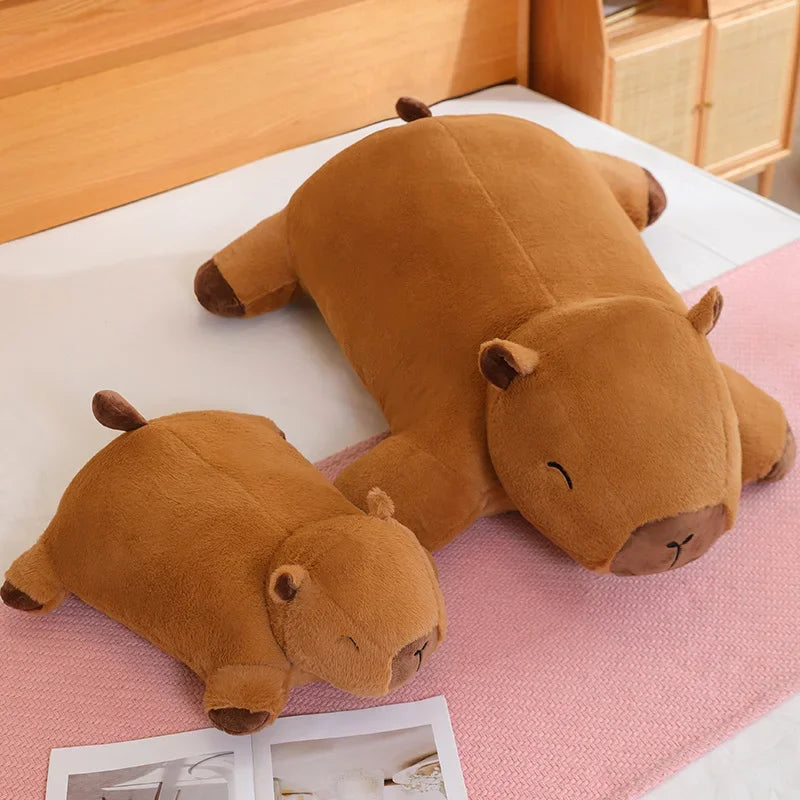 Capybara Plush Floor Cushion Sofa for Kids - Stuffed Animal Mat | Adorbs Plushies